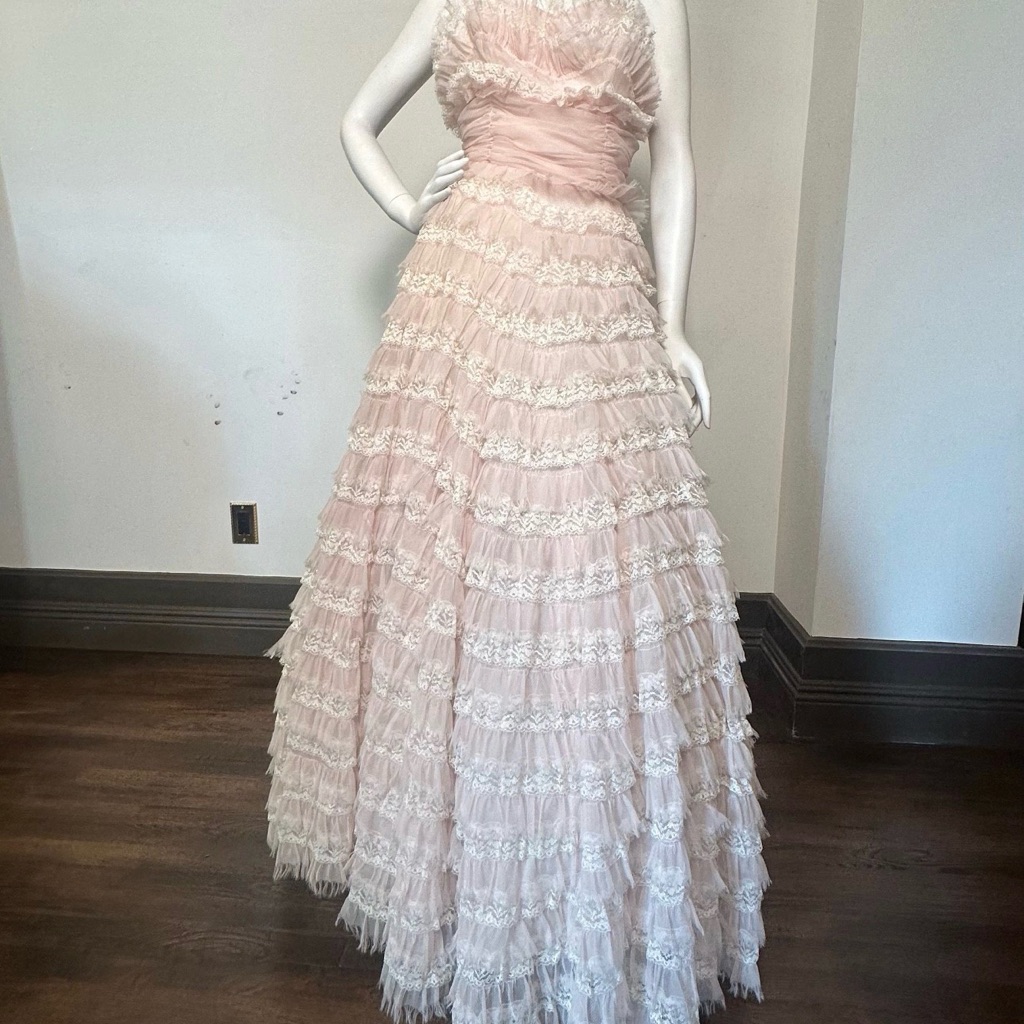 True Vintage 50s Pink Lace Dress From Kat Von D’s Personal Collection